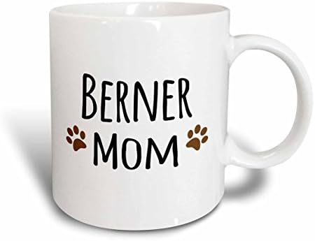 3Drose Berner mama - Bernese Mountain Dog - Doggie po pasmini - smeđa blatna šapa ... - Šalice