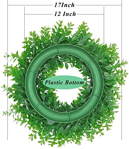 U'artlines 17 vijenci prednjih vrata Umjetno proljetno ljetno zelenilo Viseći vijenac za kućni ukras za vjenčanje zid