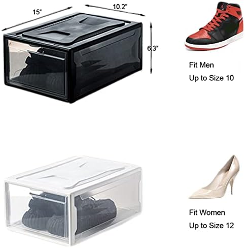 Kutije za skladištenje cipela Nacca Plastična slagalica 6 Organizator pakiranja za ormar, spremište za uštedu prostora spremnike za