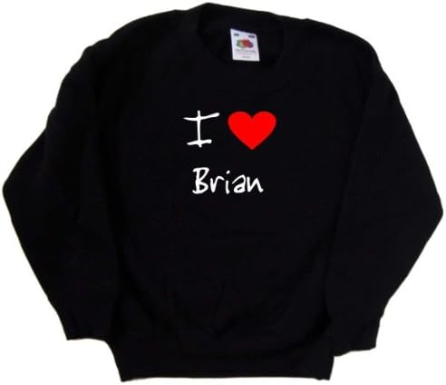Volim srce Brian Black Kids Twichirt