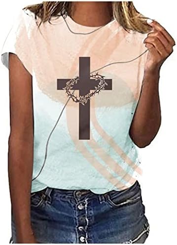 Ženske grafičke majice jesen Ljetni kratki rukav 2023 Odjeća trendovska pamučna posada vrat Vintage za djevojčice PC PC