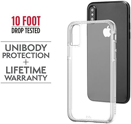 Case -mate iPhone X slučaja - Teško čisto - Ultra zaštitna - Zaštita od 10 ft kapi - Slim Dizajn - Apple iPhone 10 - Clear