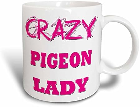 3Drose Mug_175227_1 Crazy Pigeon Lady Keramička šalica, 11 unci
