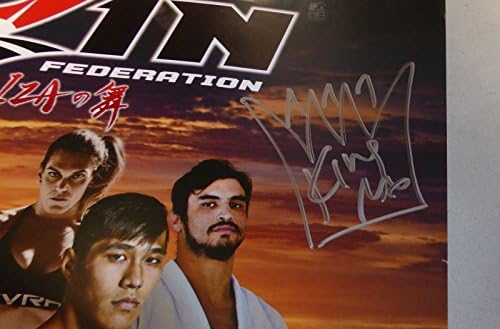 Kazushi Sakuraba Fedor Emelianenko King Mo +5 Potpisan Rizin FF GP 2015 Poster MMA - Autografirani UFC događaj Poster Poster