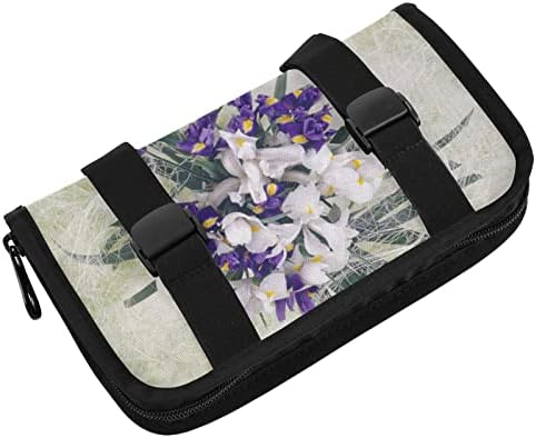 Držač auto-tkiva Purple-White-Iris-clowers tkiva dozapač salvera salvera stražnjeg sjedala
