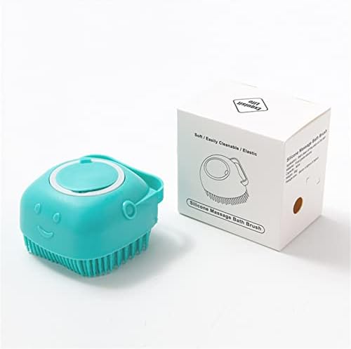 Silikonska masaža pilinga za kupanje i tuš četka sa sapunom dozatorom-Can napunjen tekućinom od 80 ml, pilinga za tijelo sa sapunom
