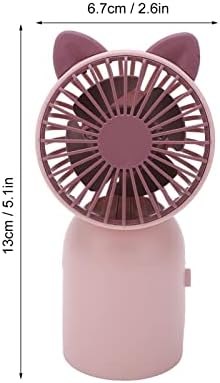 Ručni ventilator, slatka mačka izgled prijenosni mali ventilator USB punjenje osobnog ventilatora jedan tipka prekidača mini ventilator