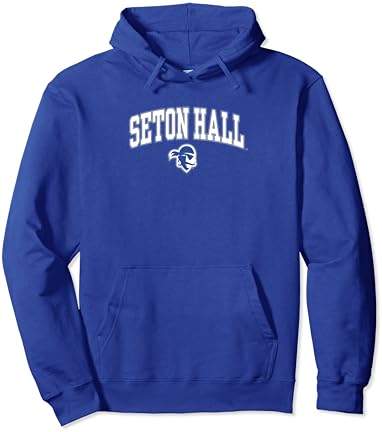 Seton Hall Pirati izvijaju se u luku preko plavog, službeno licenciranog pulovera s kapuljačom