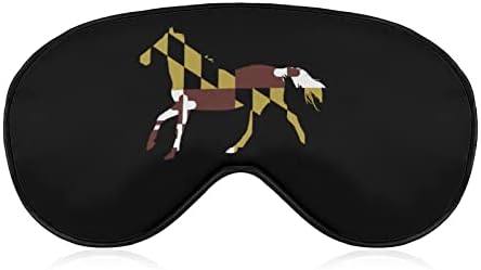 Maryland zastava Konj Konj mekani poklopac maske za oči Efektivno zasjenjivanje Udobnost zasjenjenja s elastičnim podesivim remenom