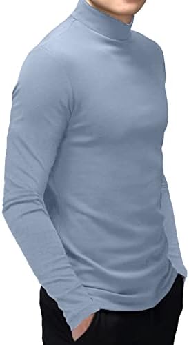 Muška majica kratkih rukava osnovna imitacija dolčevine opremljena majica bez rukava termalni jednobojni vrhovi