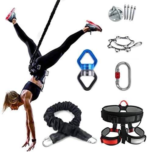Dloett bungee plesni leteći ovjes konop zrakoplovne anti-joge rezistent kabela set set vježba fitness home teretana oprema