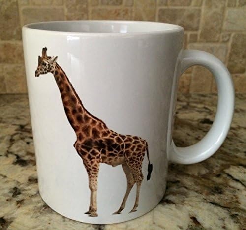Keramička čaj od kave šalica šalica 11oz bijela žirafa životinja sjajan poklon