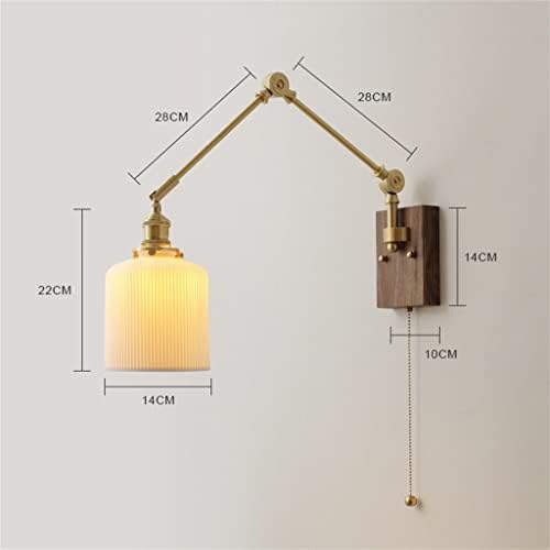 ; Rotirajuća LED zidna svjetiljka s dugim krakom, patentni zatvarač, prekidač gore i dolje, lijevo i desno, rotirajuća zidna svjetiljka