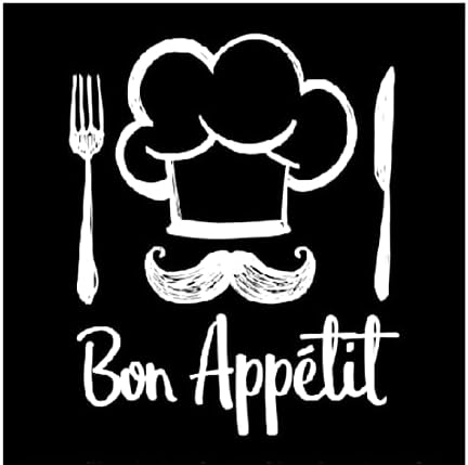 Ambiente - Chef Black Bon Appetit - napitak/koktel papir ubrus
