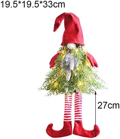 TWAILW 2PCS božićno drvce vodio stari čovjek Mini Xmas Tree Božićni ukrasi za kućni stol božićni ukrasi