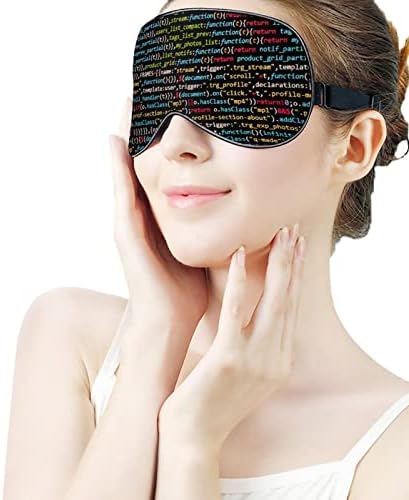 FunnyStar Programer računalni kôd meka maska ​​za spavanje maska ​​za spavanje za spavanje s zaveženim očima Perfect Blocks Svjetlo