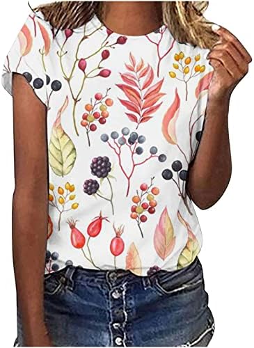 Ženski brod vrat pamučna ptica cvjetna grafički salon gornje majice za dame jesen ljeto dalje
