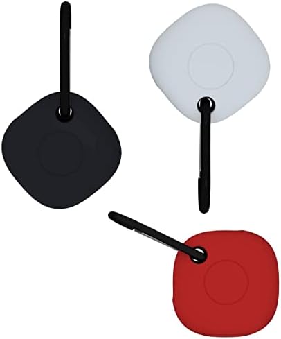Mekana silikonska torbica za privjesak za ključeve, kompatibilna s vrećicom za ključeve od 3 paketa, crno / bijelo / crveno