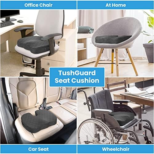 TUSHGUARD jastuk sjedala, jastuci za uredske stolice, jastuk za autosjedalice, ne klizit i isklizaj i leđa Coccyx stolica za ublažavanje