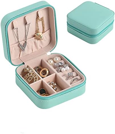Mini putnički organizator nakita prijenosna Torbica za nakit mala kutija za pohranu nakita od PU kože za djevojčice, žene, prsten,