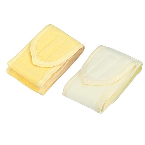 Trake za ručnike od 2 komada, kozmetička traka za kosu od 2 komada, za žene sa samoljepljivom trakom, Bež Žuta