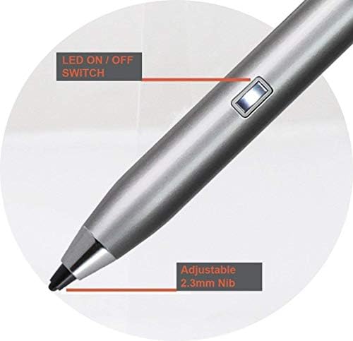 Broonel Silver Mini Fine Point Digital Active Stylus olovka kompatibilna s tabletom Toscido 10