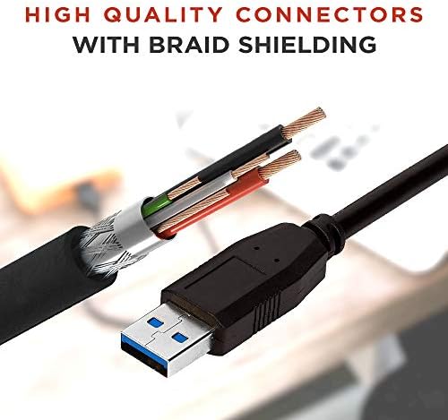 Kupčeva točka SuperSpeed ​​USB 3.0 Tip A/Upišite kabel za kabel za prijenos podataka o tvrdom disku, pisačima, modemima, kamerama,