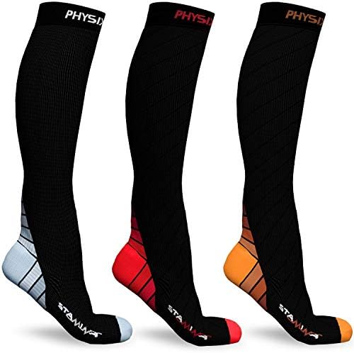 Physix Gear Sport 3 para kompresijskih čarapa za muškarce i žene u S-M veličini