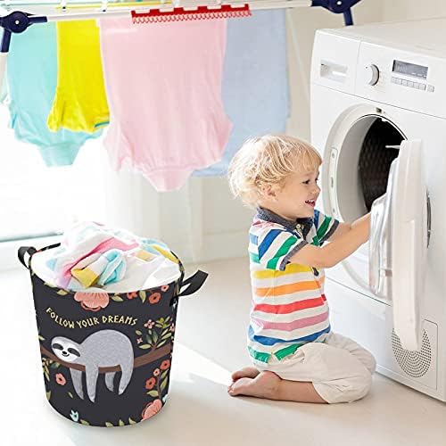 Slijedite svoje snove košare za spremanje košara za spremanje pranja rublja s jednostavnim ručkama za organizator odjeće za igračke