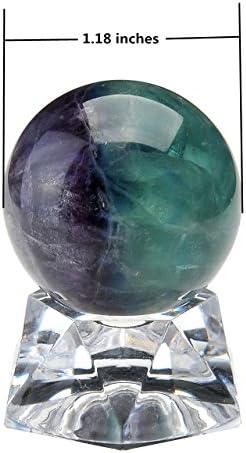 Jovivi 1,2 Prirodna zmajska krv Jasper/Fluorit Healing Crystal Gemstone Glup Kuglica proricanja sfera Spalptura Spalptura Figurice