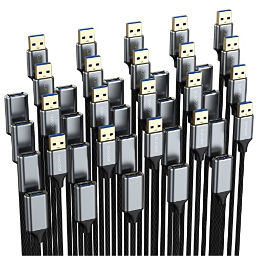 Clavoop USB ekstenzijski kabel 3ft, USB extender kabel najlon s pletenom jaknom usb a na usb a ekstenzijski kabel kompatibilan za prijenosno