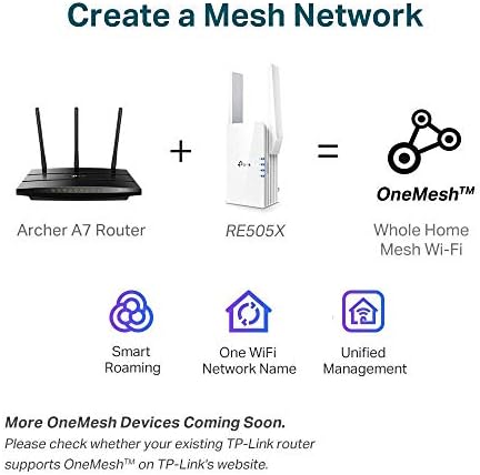 Ovjereni obnovljeni TP-Link AX1500 WiFi Extender Internet Booster, OneMesh kompatibilan