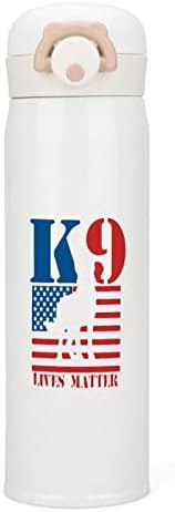 K9 živi materijske zastave Izolacijska boca vode s poklopcem izoliranim nehrđajućim čeličnim šalicama Double Wall Office