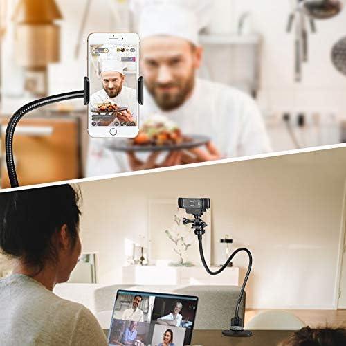 Telefonski fotoaparat za stanke na web kameru stol-držač za sječu-27-inčni fleksibilni stalak za nosač za ruku za telefon GoPro Hero
