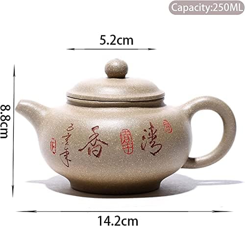 Sogudio biljni čaj čajnik čajnik 250 ml ljubičaste glinene čajnice poznati ručni čaj lonac ljepota čajnik zisha čaj set čajnik