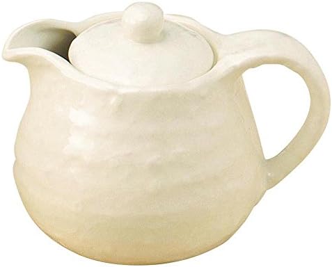 Santo Banko Ware 05388 Teapot, Tokoshi White Pot, s pojačalom, vrhnjem, bijelom zdjelom