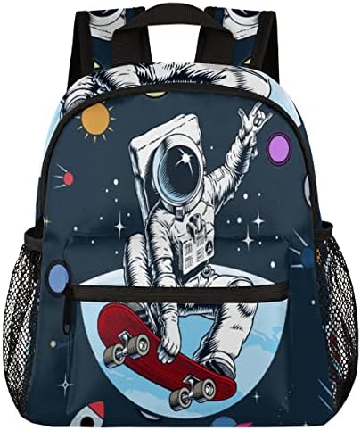 Crtani astronaut Kids Rockpack Vodootporni Spaceship Planet Mini Toddler Rockpack za dječake djevojčice, lagan natrag u školsku torbu