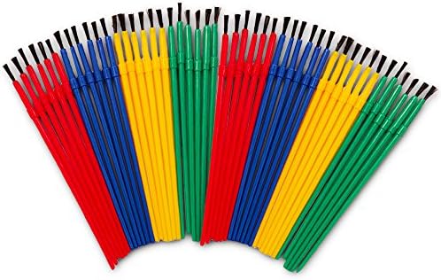 Crenstone boje četkice u učionici skupni set - pakiranje od 48 četkica za djecu za djecu