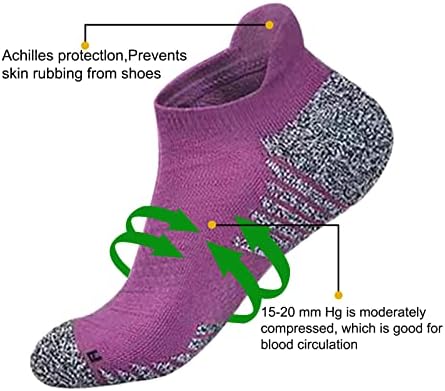 Peacepigeon Atletic Trčanje čarapa za gležnjeve za muškarce i žene anti blister nisko izrezane planinarske čarape - 6 parova