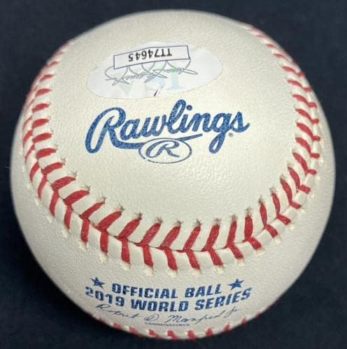 Asdrubal Cabrera potpisao 2019 Svjetske serije logotip bejzbol JSA - Autografirani bejzbols