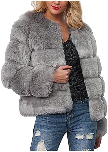Uofoco mekana puna patentna tunika ženska zima ležerna jakni s dugim rukavima ležaljke presvlake krznene usjeve u boji solidne boje