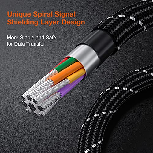 Kabel za vezu s potražnjom 16ft, BigBig je osvojio kabel za slušalice za potragu USB3.2 Prijenos podataka velike brzine i brzo punjenje