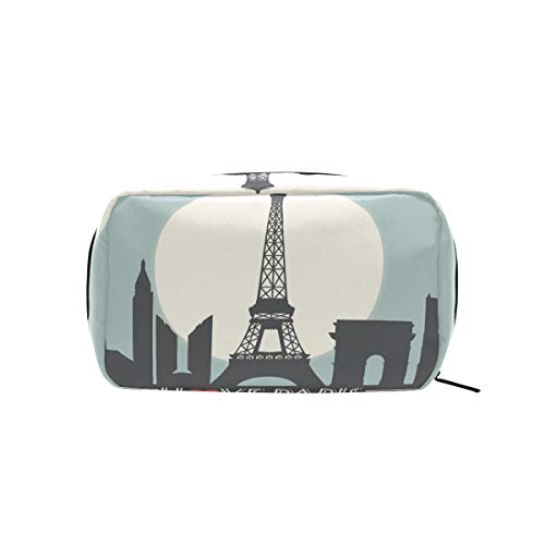 UNICEY volim pariške torbe za šminku prijenosna tote kozmetika vrećica za kozmetički organizator toaletne torbe za žene šminke za žene