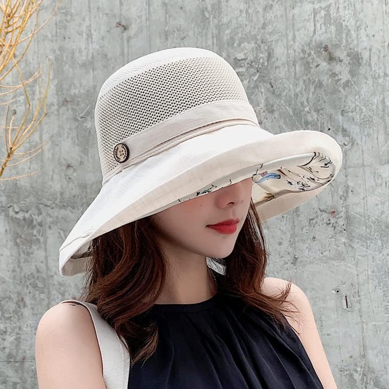 Ženske mrežice Sunčevi šeširi kanta za ljetni šešir šešir šešir šešir vanjski UV zaštita sklopiva preklopna planinarska kapica