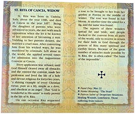 William J. Hirten Deluxe Katolički sveti karton s tradicionalnim molitvama