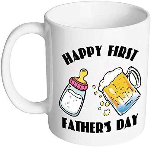 Smiješno oca za oca šalica sretna šalica čaja za kavu prvog oca