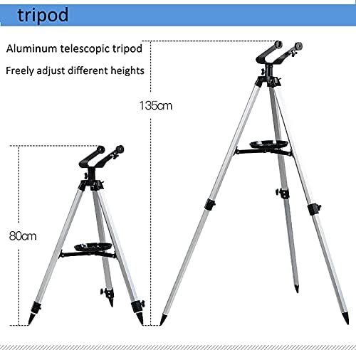 Prijenosni refraktorski teleskop pogodan za djecu i početnike, povećanje teleskopa = Žarišna duljina 900 / okular 20 mm = 45 puta