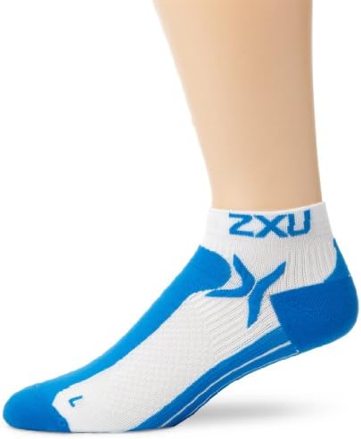 Muške čarape niskog rasta od 2 inča, bijele/kukuruzno plave, male/srednje