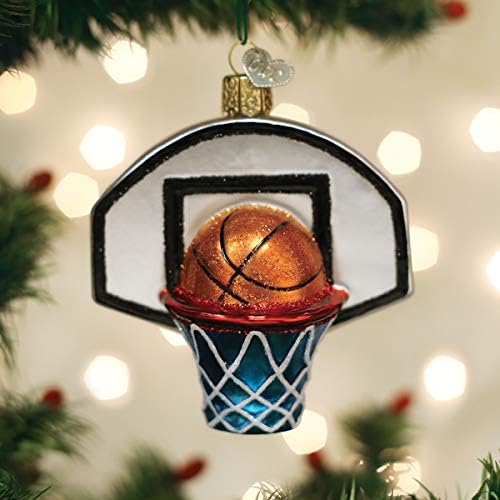 Stari svjetski božićni ukrasi košarkaška obručna čaša ispuhana ukrasi za božićno drvce