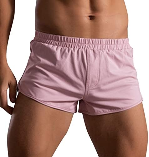 BMISEGM Boxer Shorts za muškarce pakirajte muške ljetne boje pamučne hlače Elastični trak labavo brzo suho donje rublje